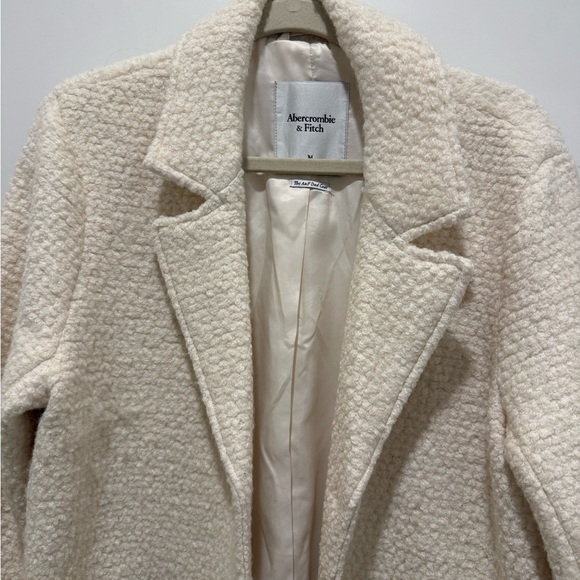 Abercrombie & Fitch Cream Wool-Blend Coat - Picture 4 of 6